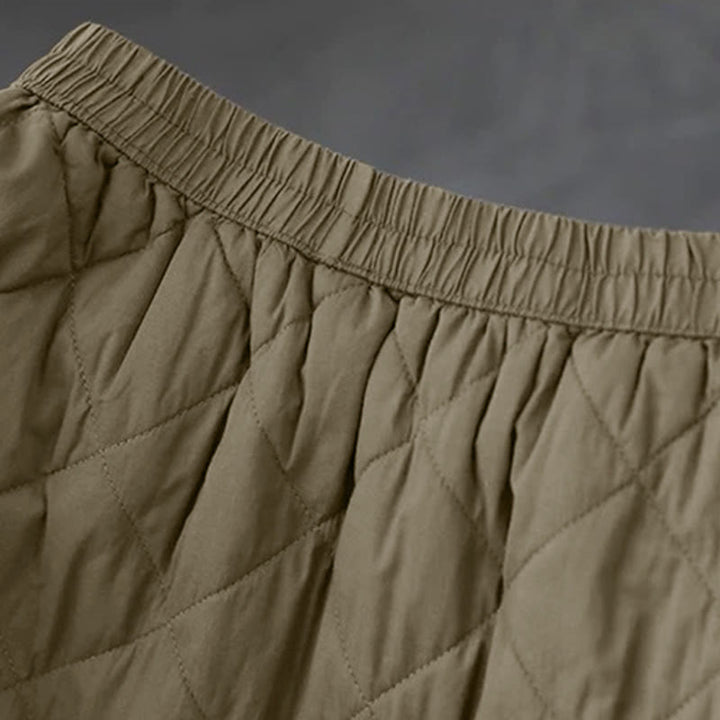 Spódnica damska Buddha Stones z bawełny, ocieplana, o długości 7-8, z kieszeniami - image 4