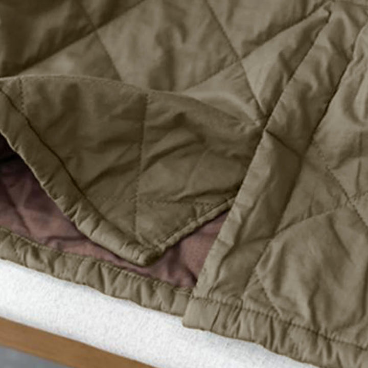 Spódnica damska Buddha Stones z bawełny, ocieplana, o długości 7-8, z kieszeniami - image 7