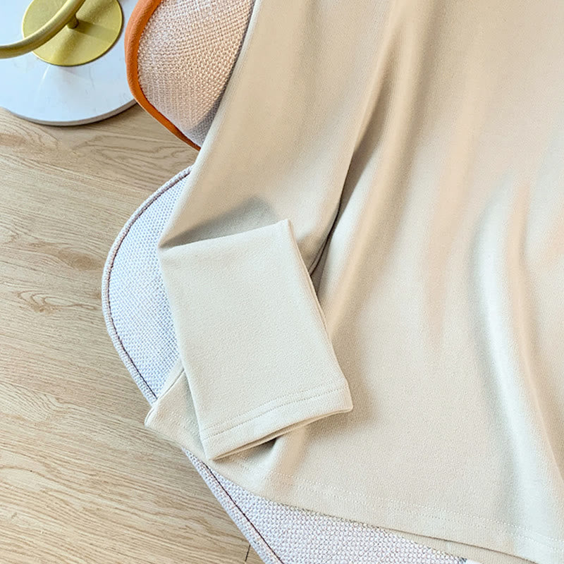 Koszula damska z długim rękawem z bawełny Buddha Stones Spring w jednolitym kolorze ze stójką i guzikami w kształcie żaby - image 11