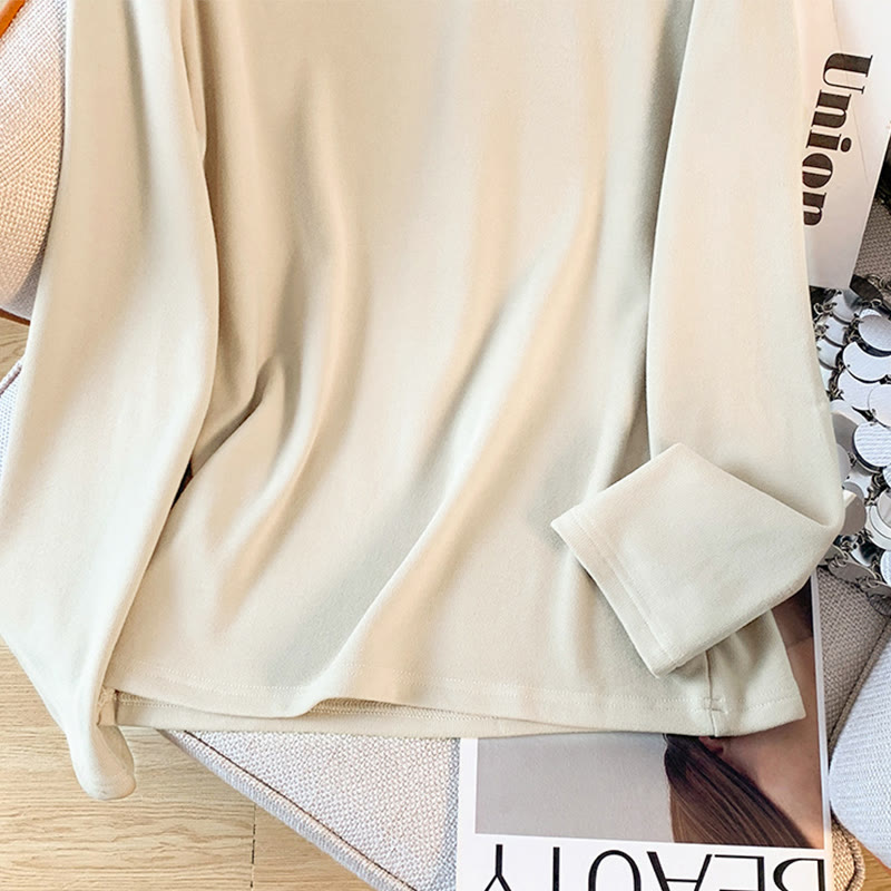 Koszula damska z długim rękawem z bawełny Buddha Stones Spring w jednolitym kolorze ze stójką i guzikami w kształcie żaby - image 9