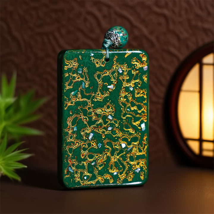 Naszyjnik z wisiorkiem ochronnym z drewna sandałowego i Buddha Stones, ręcznie wykonany z lakieru - image 2