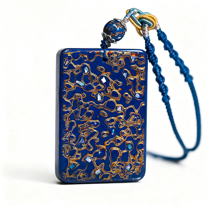 Naszyjnik z wisiorkiem ochronnym z drewna sandałowego i Buddha Stones, ręcznie wykonany z lakieru - image 20