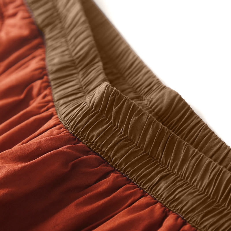 Damskie zimowe spodnie haremowe z kolekcji "Buddha Stones" z elastyczną talią i kieszeniami - image 8