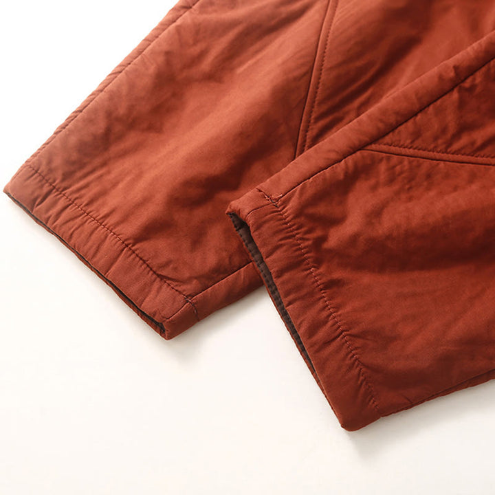 Damskie zimowe spodnie haremowe z kolekcji "Buddha Stones" z elastyczną talią i kieszeniami - image 11