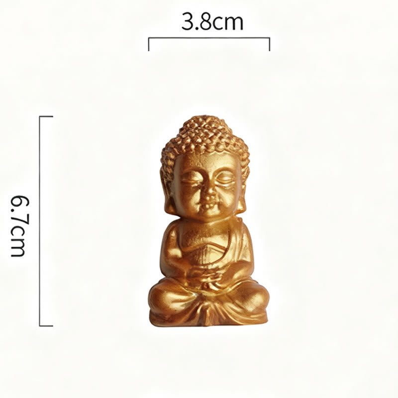 Buddha Stones, posąg Buddy Tathagaty, magnes na lodówkę, dekoracja domu - Styl A1 3,8*6,7*3 cm (z magnesem z tyłu) - image 1