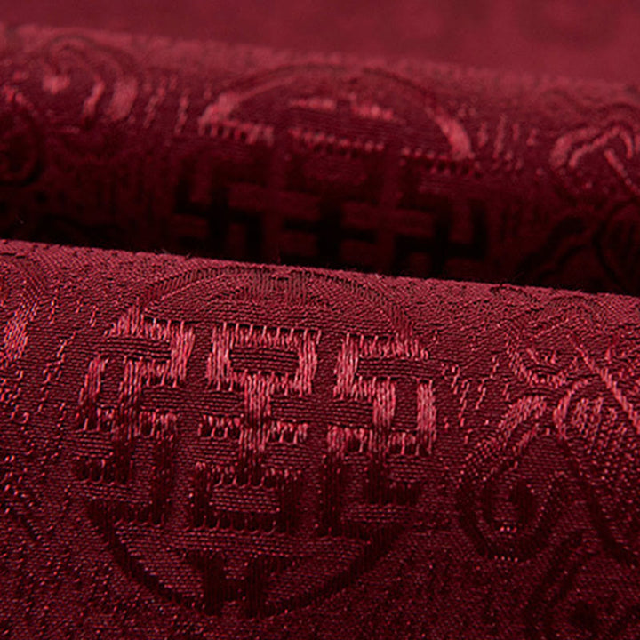 Męska kurtka typu Tang z długim rękawem i kieszeniami, haftowanymi Buddha Stones , kołnierzem stojącym - image 6