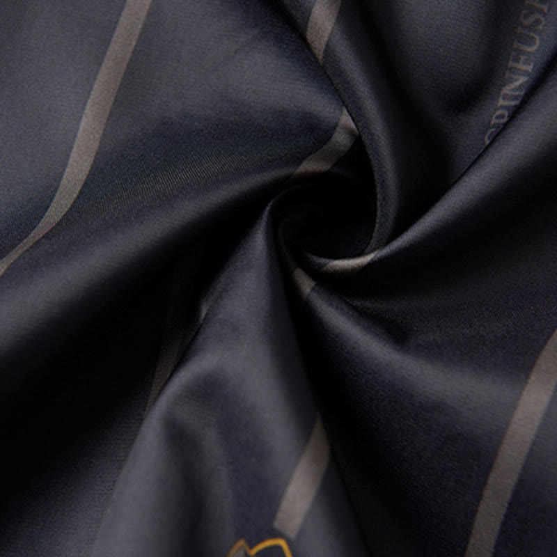 Męska kurtka typu Tang z długim rękawem i kieszeniami, haftowanymi Buddha Stones , kołnierzem stojącym - image 12