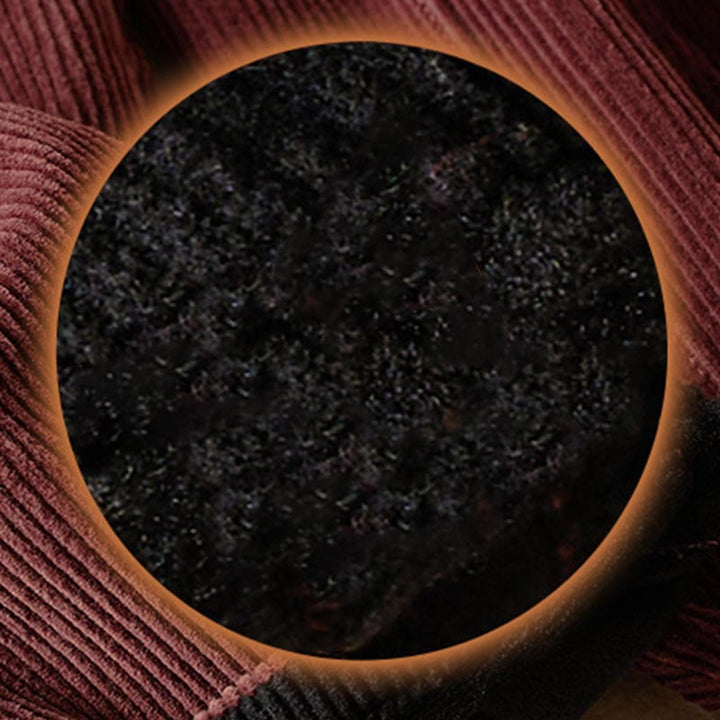 Damskie spodnie haremowe z kontrastowym kolorem i bawełną sztruksową z podszewką z polaru i kieszeniami , z Buddha Stones - image 13