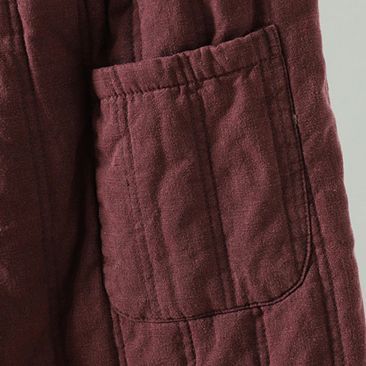 Damskie spodnie haremowe z bawełny z elastyczną talią i kieszeniami, z motywem Buddha Stones, w prostym, prostym fasonie ze ściągaczem - image 12