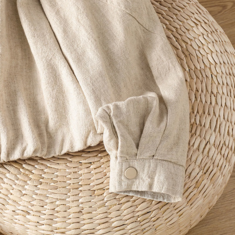 Kurtka damska z długim rękawem i kieszeniami, bawełniana, zapinana na zamek błyskawiczny, z podwójną warstwą materiału Buddha Stones - image 17