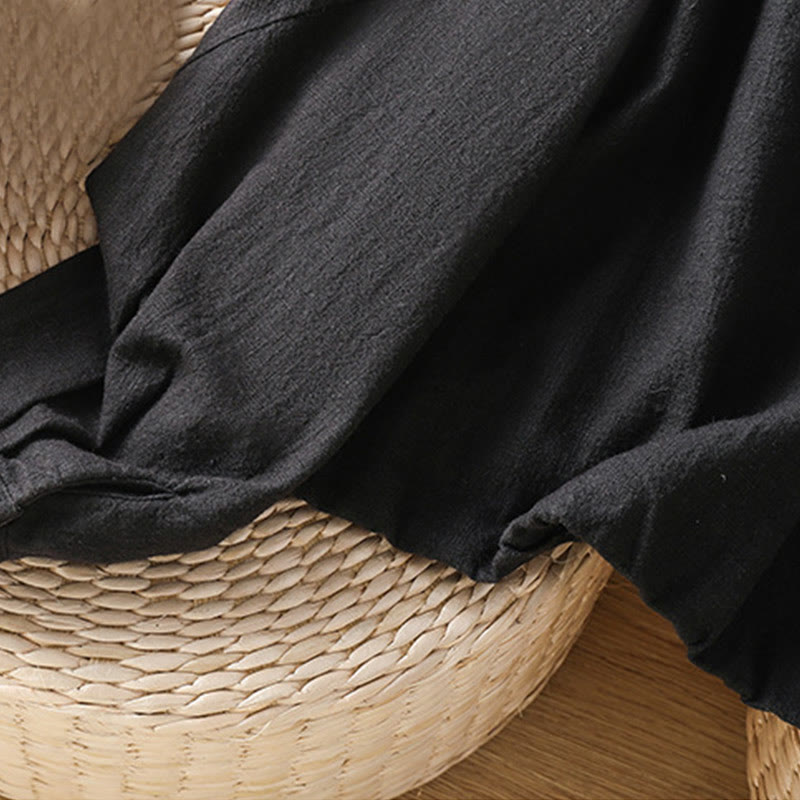 Kurtka damska z długim rękawem i kieszeniami, bawełniana, zapinana na zamek błyskawiczny, z podwójną warstwą materiału Buddha Stones - image 7