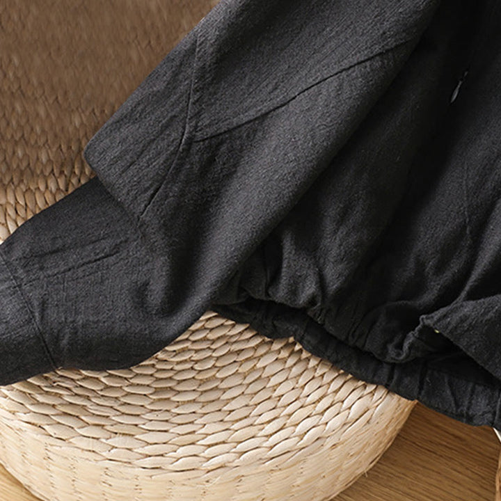 Kurtka damska z długim rękawem i kieszeniami, bawełniana, zapinana na zamek błyskawiczny, z podwójną warstwą materiału Buddha Stones - image 8