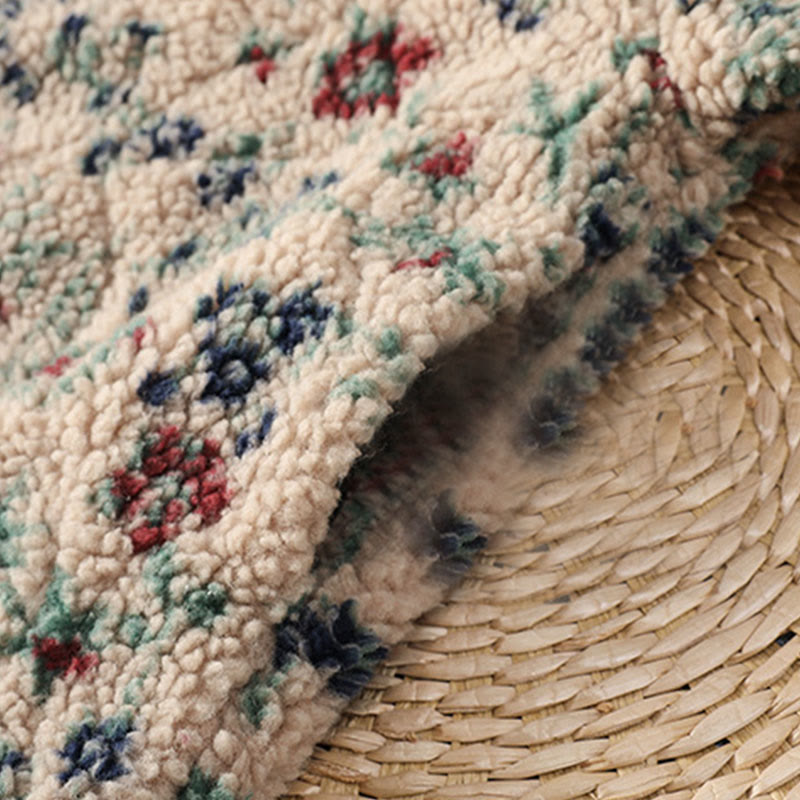 Damska kurtka termiczna z długim rękawem i kieszeniami, z bawełny z motywem kwiatowym "Buddha Stones" , zapinana na guziki - image 10