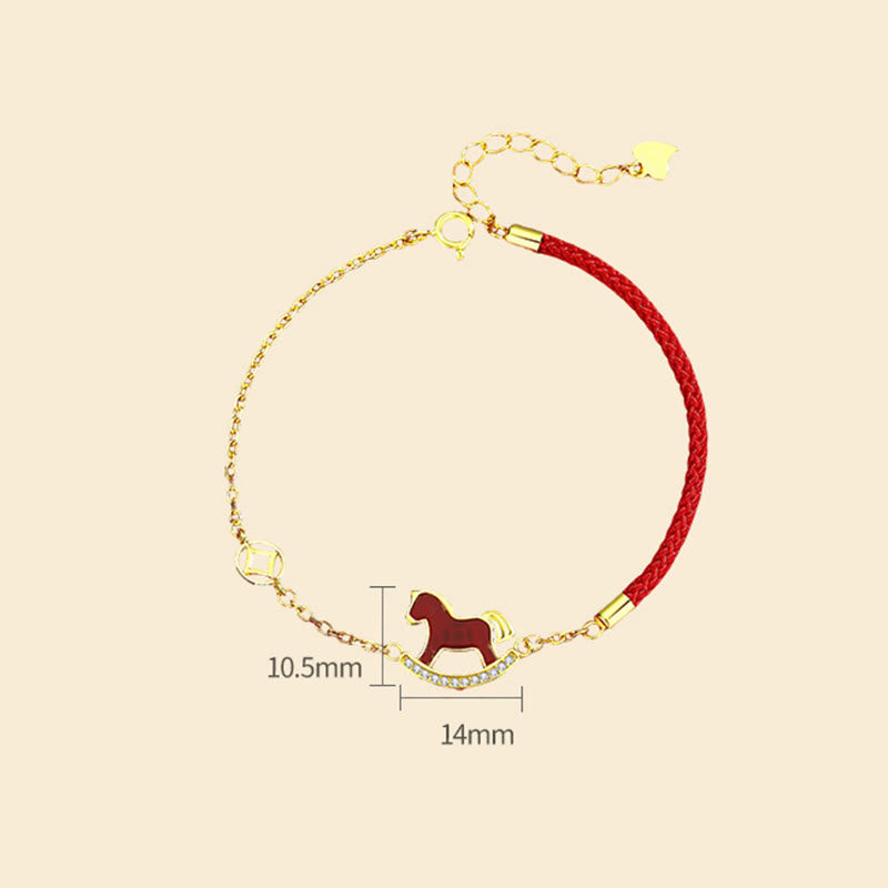 Naszyjnik z Buddha Stones ze srebra próby 925, rok chińskiego zodiaku konia, czerwony agat, spokojny wisiorek - image 14