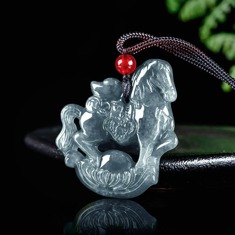 Naszyjnik z Buddha Stones, rok konia, lina szczęścia i dobrobytu - image 2