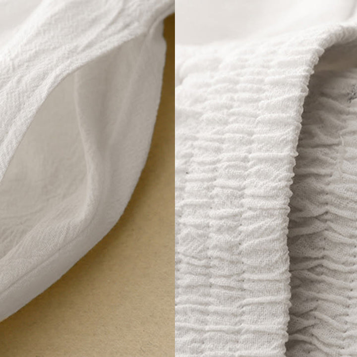 Spodnie damskie haremowe z elastycznym pasem i bawełny Buddha Stones Commute w jednolitym kolorze, o długości 7-8, z kieszeniami - image 13