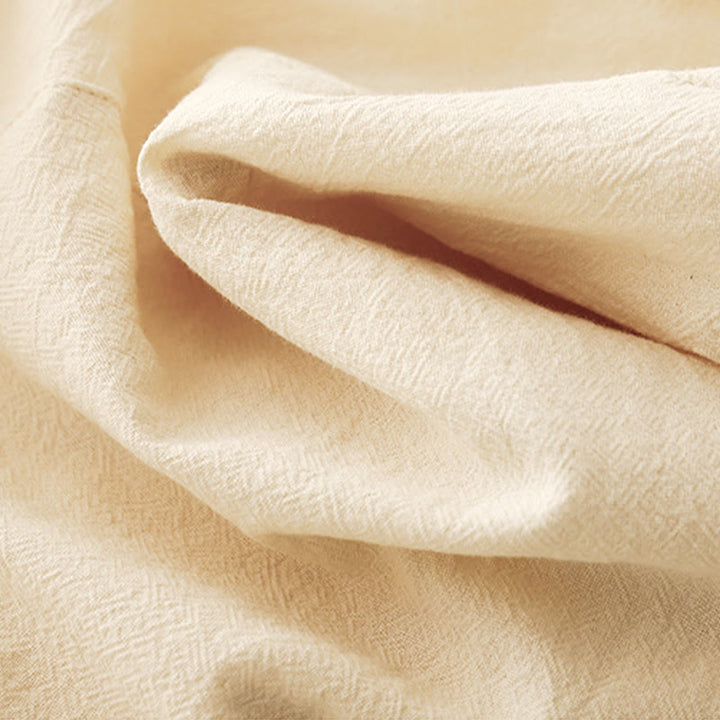 Spodnie damskie z szerokimi nogawkami i kieszeniami w jednolitym kolorze i patchworku z motywem Buddha Stones - image 4