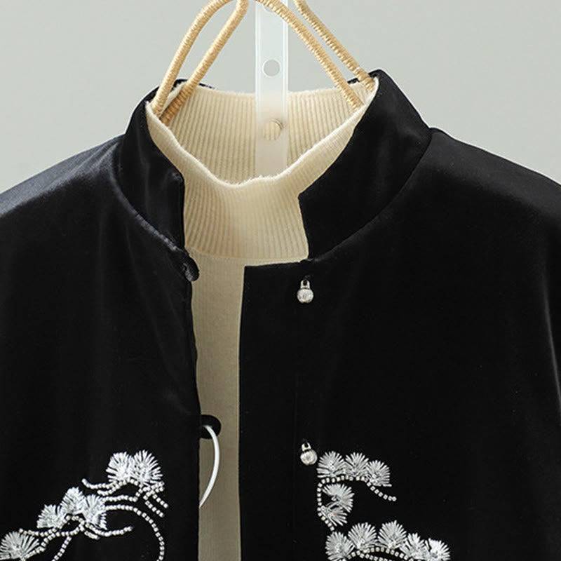 Kamizelka damska bez rękawów z haftem "Buddha Stones" w kolorze białym - image 2