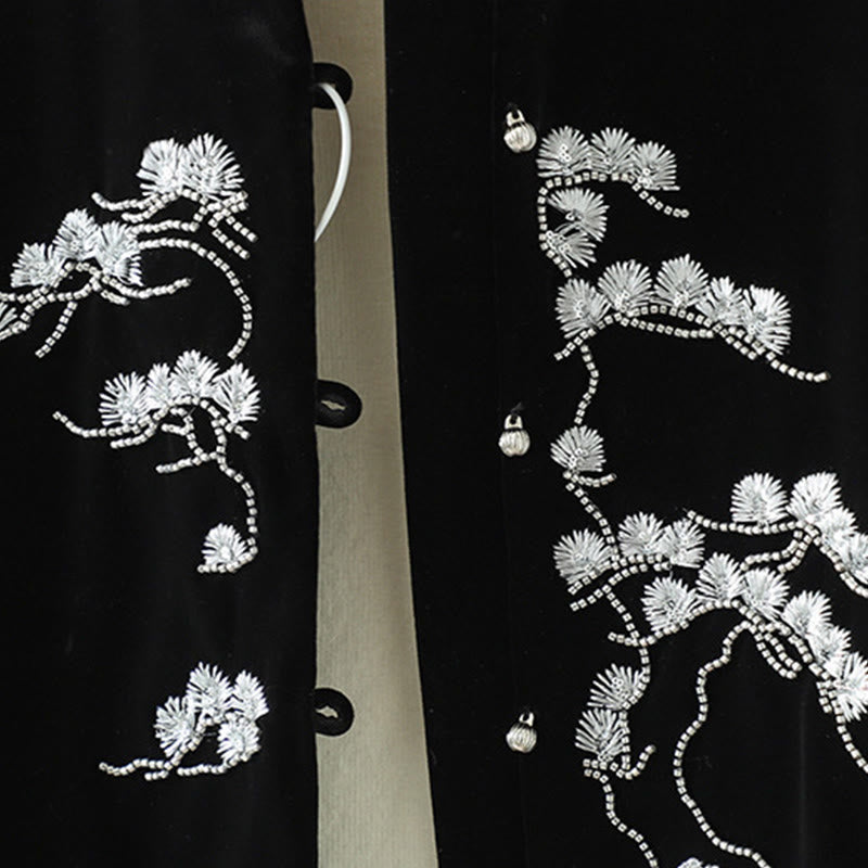 Kamizelka damska bez rękawów z haftem "Buddha Stones" w kolorze białym - image 7