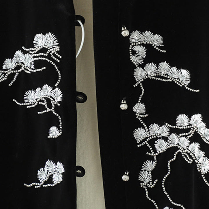 Kamizelka damska bez rękawów z haftem "Buddha Stones" w kolorze białym - image 7