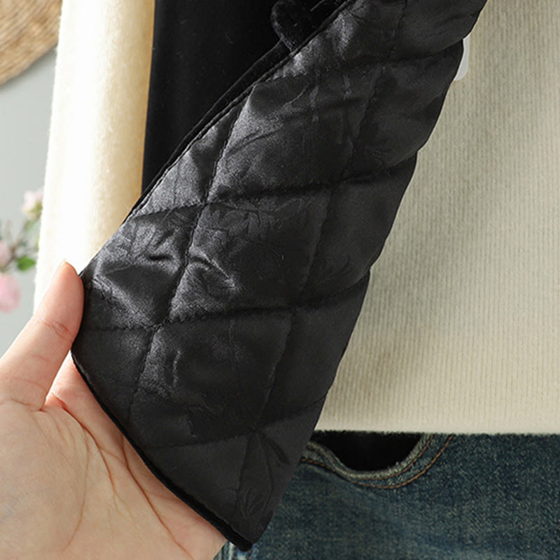 Kamizelka damska bez rękawów z haftem "Buddha Stones" w kolorze białym - image 5