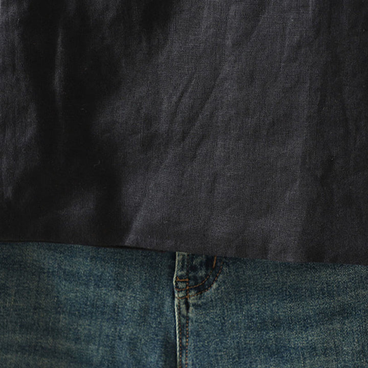 Kamizelka damska bez rękawów z kwiatowym wzorem w kształcie Buddha Stones , dekoltem w serek i guzikami żaby - image 18