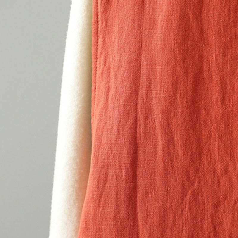 Kamizelka damska bez rękawów z kwiatowym wzorem w kształcie Buddha Stones , dekoltem w serek i guzikami żaby - image 10