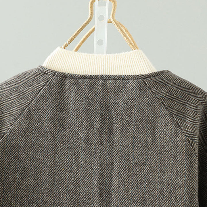 Kurtka termiczna damska Buddha Stones z długimi rękawami i brązowymi guzikami, z kieszeniami - image 4