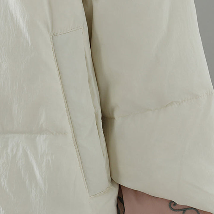 Kurtka termiczna damska z długim rękawem i kieszeniami, haftowana żaba z motywem kwiatów brzoskwini z motywem Buddha Stones - image 22