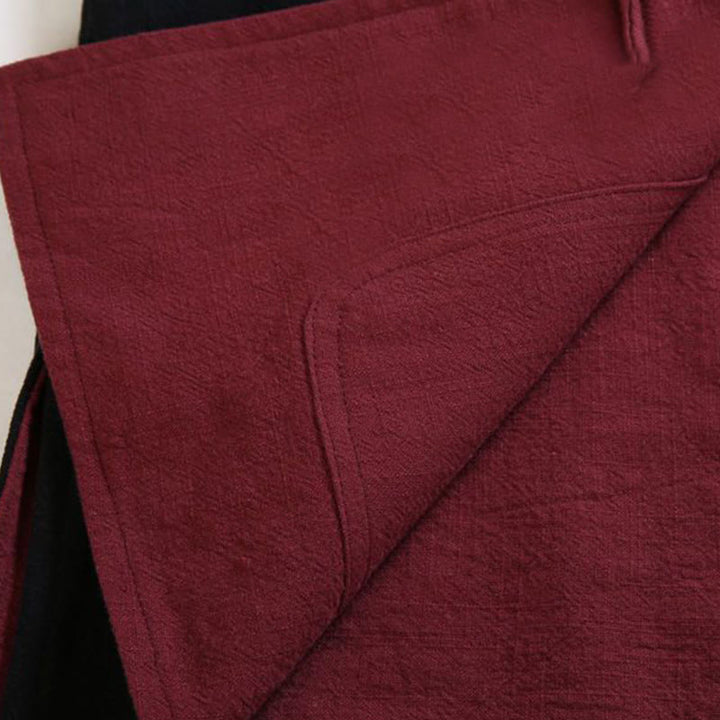 Kurtka męska z długim rękawem z bawełny z długimi rękawami i rewersem w stylu chińskim z Buddha Stones - image 7