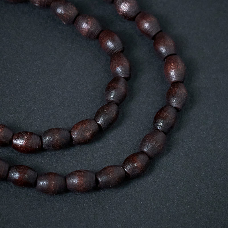Naszyjnik z Buddha Stones w stylu vintage z Nepalu z wisiorem z koralików z łupin kokosa Awalokiteśwary - image 7