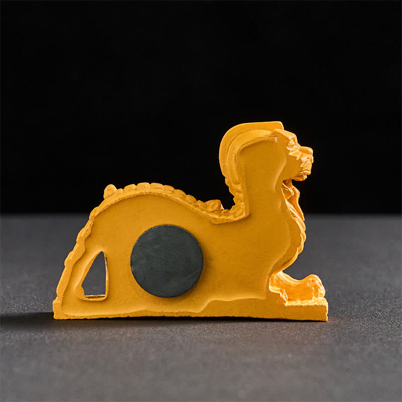 Buddha Stones FU Psy Bliźniaki Budda Kwadratowy Ding Design Magnes na Lodówkę Dekoracja Domu - image 3