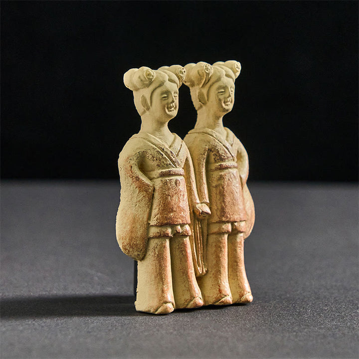 Buddha Stones FU Psy Bliźniaki Budda Kwadratowy Ding Design Magnes na Lodówkę Dekoracja Domu - image 7