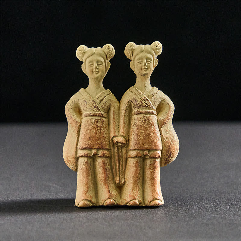 Buddha Stones FU Psy Bliźniaki Budda Kwadratowy Ding Design Magnes na Lodówkę Dekoracja Domu - Bliźniaki 5,5*8*2 cm (z magnetycznym tyłem) - image 6