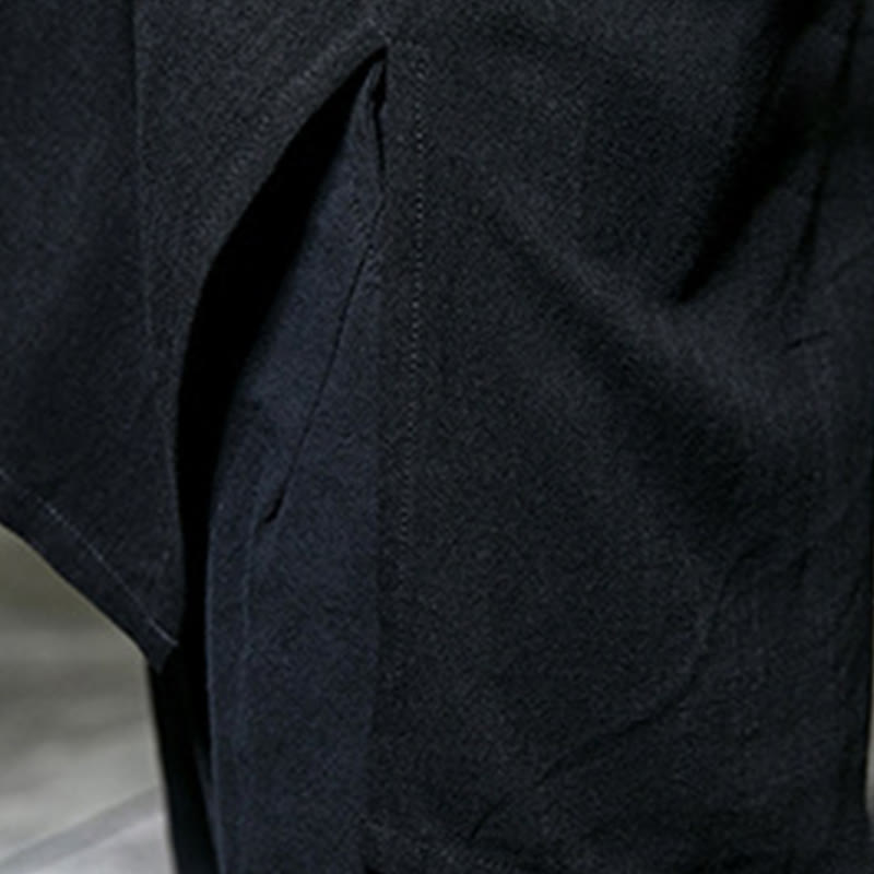 Męska bawełniana kurtka kimono z długim rękawem i otwartym przodem z Buddha Stones Dragon Phoenix - image 8