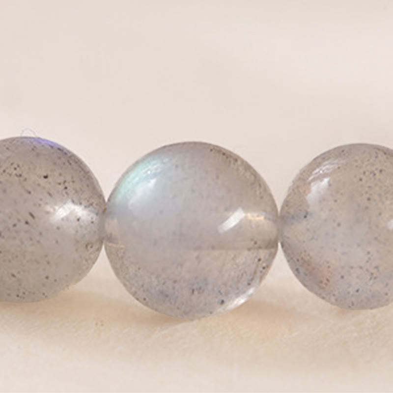 Bransoletka z naturalnego kamienia księżycowego i lotosu z motywem miłości Buddha Stones - image 8