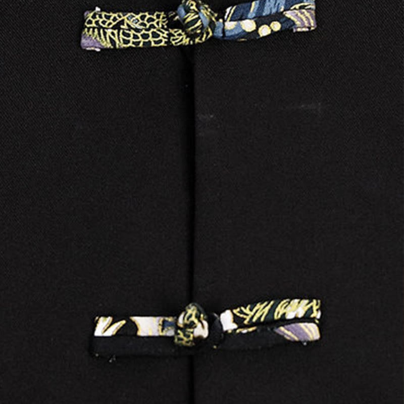 Buddha Stones, 2-częściowy zestaw Tang Suit, męska koszula z długim rękawem i guzikami w kształcie żaby, fale, spodnie, odzież - image 18