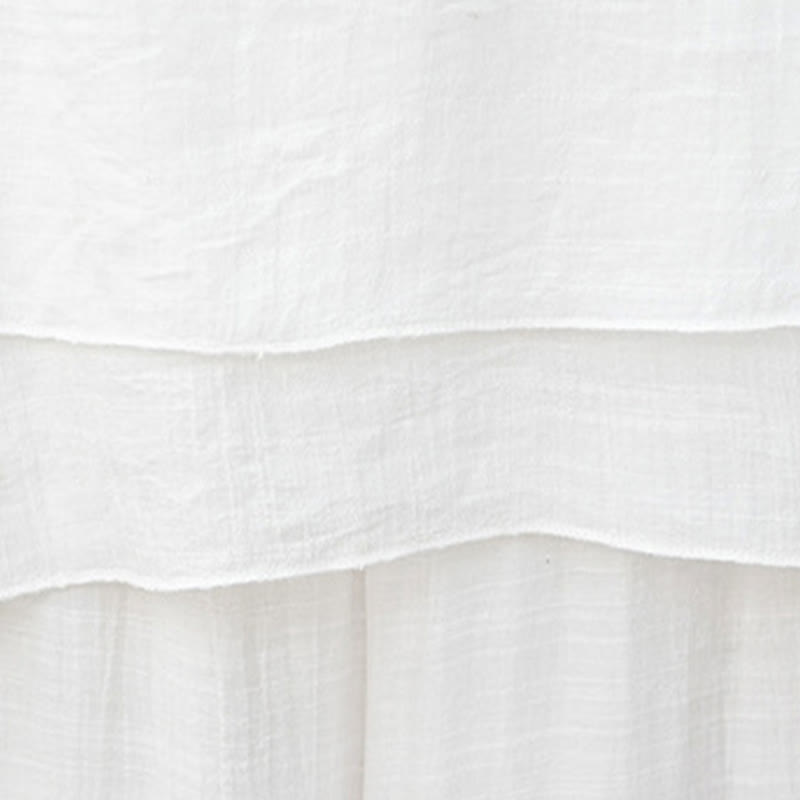 Buddha Stones, 2 sztuki, biała koszula z długim rękawem i dekoltem w serek, szerokie spodnie do medytacji dla kobiet - image 13