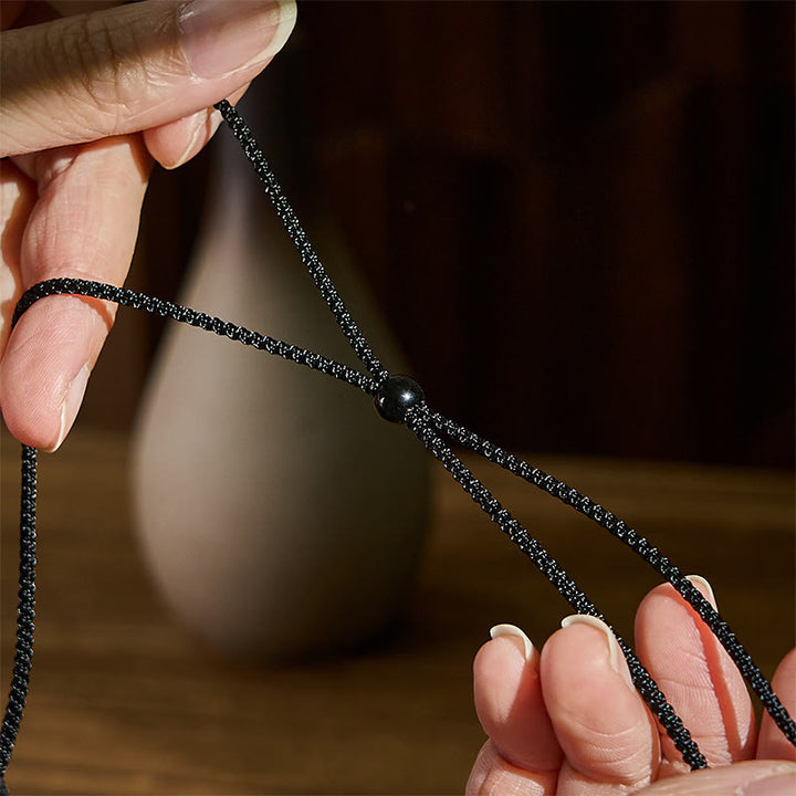 Naszyjnik z Buddha Stones w stylu tybetańskim Yin Yang Bagua z dziewięcioma oczami i agatem Dzi z błogosławieństwem - image 4