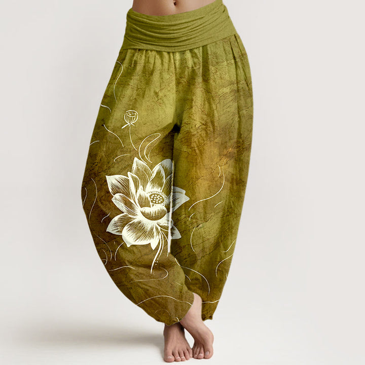 Spodnie Buddha Stones z czystej bawełny - DarkGoldenrod - US16, UK/AU20, EU48 (3XL) - image 8