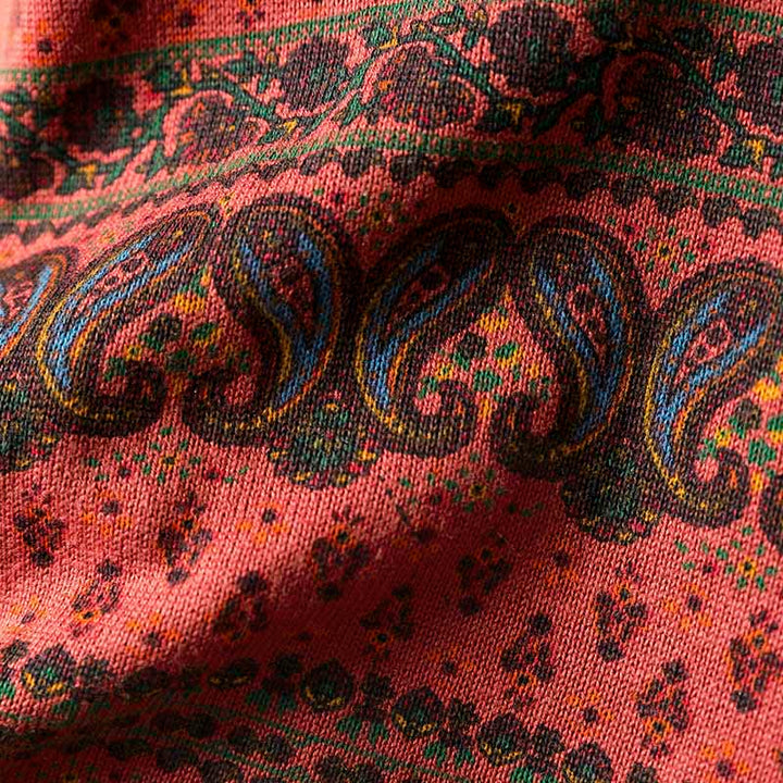 Sweter damski bawełniany z okrągłym dekoltem i kieszenią, z motywem Buddha Stones i motywem roślinnym - image 8