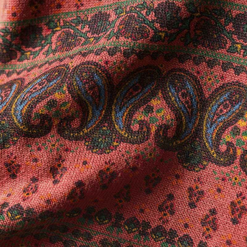 Sweter damski bawełniany z okrągłym dekoltem i kieszenią, z motywem Buddha Stones i motywem roślinnym - image 8