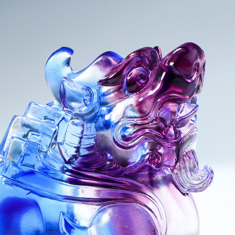 Buddha Stones Liuli Kryształ PiXiu Bogactwo Szczęście Dekoracja Domu - image 4