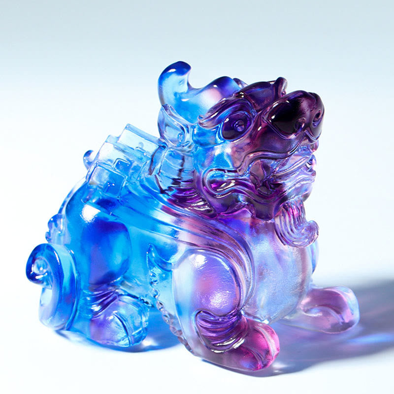 Buddha Stones Liuli Kryształ PiXiu Bogactwo Szczęście Dekoracja Domu - image 1