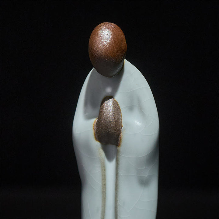 Buddha Stones, Medytacja, Mnich, Ceramiczna Figurka, Spokój, Dekoracja Domu - image 7