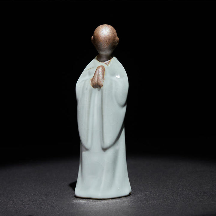 Buddha Stones, Medytacja, Mnich, Ceramiczna Figurka, Spokój, Dekoracja Domu - image 9