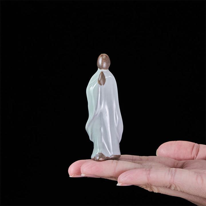 Buddha Stones, Medytacja, Mnich, Ceramiczna Figurka, Spokój, Dekoracja Domu - image 23