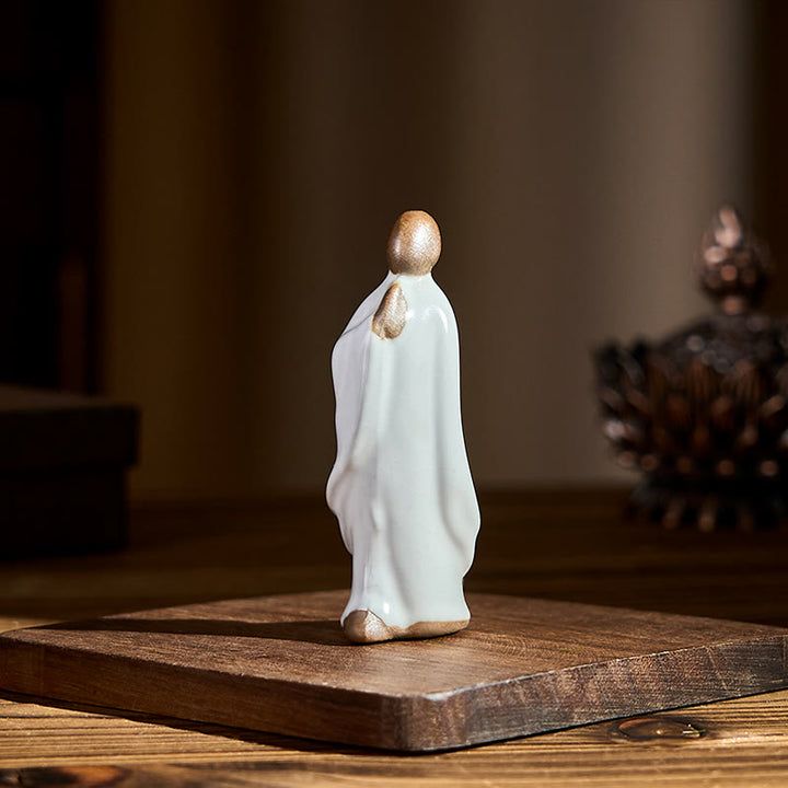 Buddha Stones, Medytacja, Mnich, Ceramiczna Figurka, Spokój, Dekoracja Domu - image 20