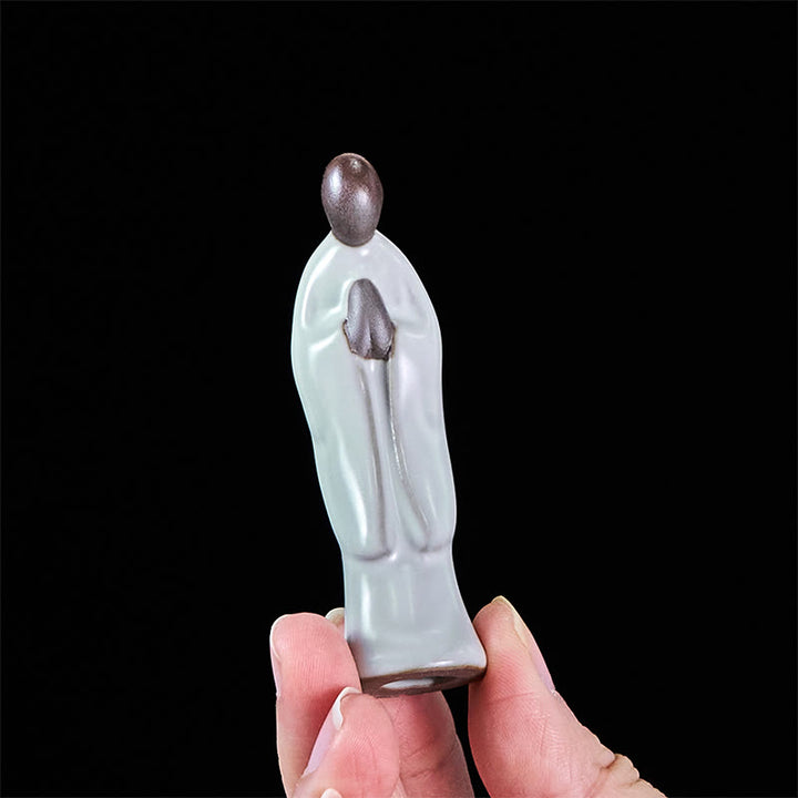 Buddha Stones, Medytacja, Mnich, Ceramiczna Figurka, Spokój, Dekoracja Domu - image 14