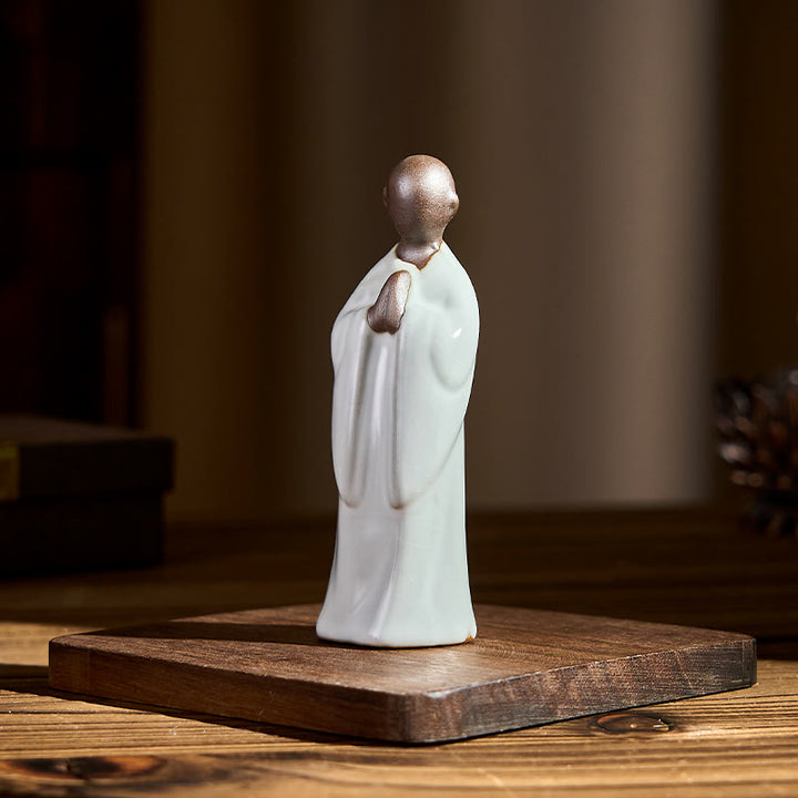 Buddha Stones, Medytacja, Mnich, Ceramiczna Figurka, Spokój, Dekoracja Domu - image 12